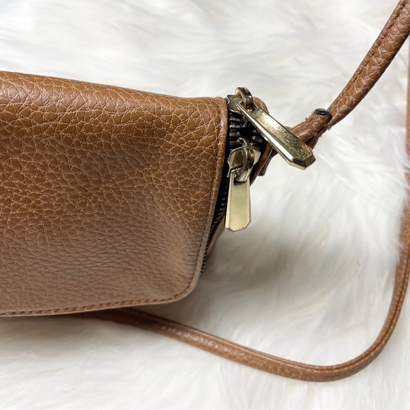 ✨ H&M Mini Grained Faux Leather Tawny Brown Cross Body Shoulder Bag - Picture 4 of 6